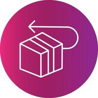 Return Creative Icon vector
