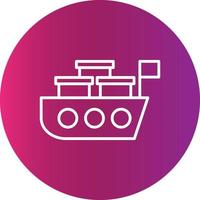 Ship Broker Creative Icon vector