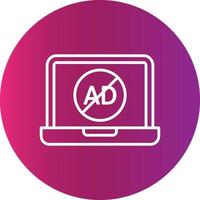 AD Block  Creative Icon vector