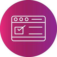 Browser Creative Icon vector