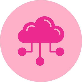 Computing cloud Vector Icon