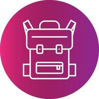 Backpack Creative Icon vector