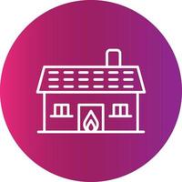 House On Fire Creative Icon vector