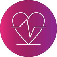 Heart Rate Creative Icon vector