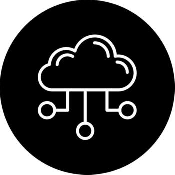 Computing cloud Vector Icon
