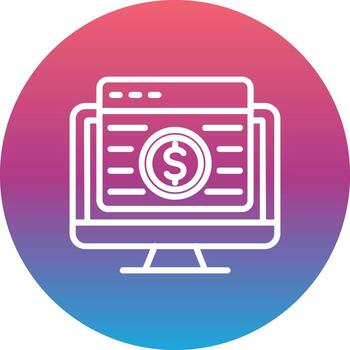 icono de vector de dólar