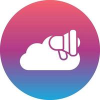 icono de vector de nube