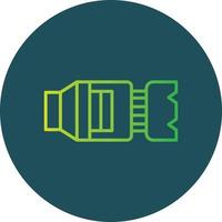 Camera Lens Creative Icon Design vector