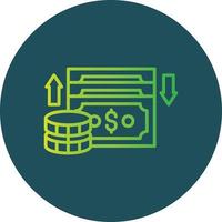 Cash Flow Creative Icon Design vector