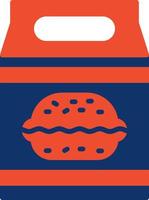 lunch bag Creative Icon Design vector