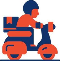 Delivery Bike Creative Icon Design vector