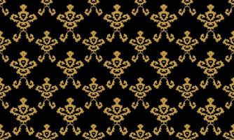 Damask Fleur de Lis pattern seamless vector background wallpaper Fleur de Lis pattern Scandinavian batik Digital texture Design for print printable fabric saree border.