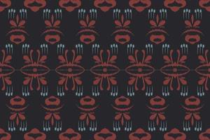 Ethnic ikat Aztec batik textile seamless pattern digital vector design for Print saree Kurti Borneo Fabric border brush symbols swatches designer