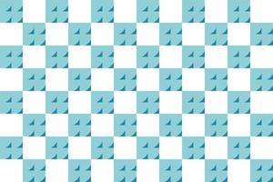 El patrón de tablero de ajedrez abstracto imprimible está rodeado por los cuatro lados por un tablero de un color diferente. vector
