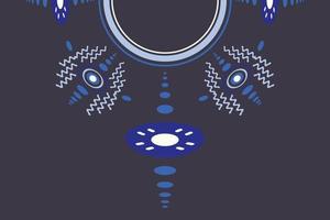 Simple kurti Neck Design Vector Motif Isolated embroidery neckline digital and textile print on fabric saree