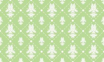 Damask Fleur de Lis pattern meaning vector seamless background wallpaper Fleur de Lis pattern Scandinavian Digital texture Design for print printable fabric saree border.