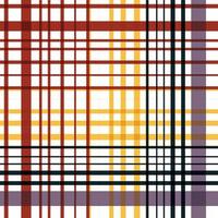 El tejido sin costuras con patrón de tartán abstracto es una tela estampada que consta de bandas entrecruzadas, horizontales y verticales en varios colores. los tartanes se consideran un icono cultural de Escocia. vector