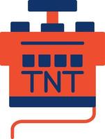 diseño de icono creativo tnt vector