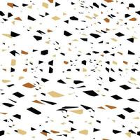 terrazzo pattern flooring seamless texture. Realistic vector pattern of mosaic floor with natural stones, marble, granite, quartz, concrete. Classic Venetian floor. Realistic repeatable design