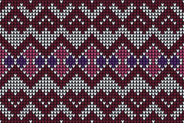 Vector illustration knit texture fair isle pattern background for fashion textiles, knitwear and graphics.