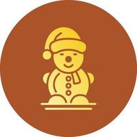 Snowman Creative Icon Design vector