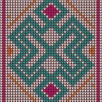 Scarf knitting patterns which yarn is manipulated to create a textile or fabric. It is used to create many types of garments. Often used for Scarf afghans Ravelry Lace vector
