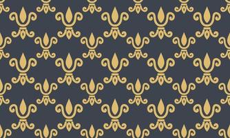 Damask Fleur de Lis border vector seamless pattern background wallpaper Fleur de Lis pattern African Digital texture Design for print printable fabric saree border.