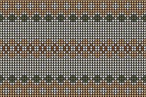 knitted pattern Texture of crocheted fabric. vector
