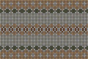 knitted pattern Texture of crocheted fabric. vector