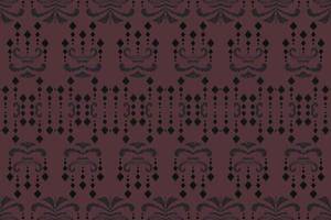 étnico ikat marco batik textil patrón sin costuras diseño de vector digital para imprimir saree kurti borneo borde de tela símbolos de pincel muestras elegantes