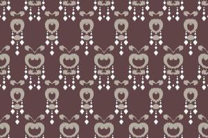 ikkat o ikat fondo batik textil patrón sin costuras diseño vectorial digital para imprimir saree kurti borneo borde de tela símbolos de pincel diseñador de muestras vector