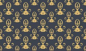 Damask Fleur de Lis vector seamless pattern background wallpaper Fleur de Lis pattern African Digital texture Design for print printable fabric saree border.
