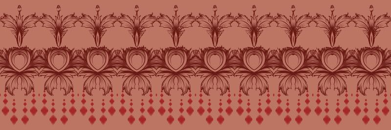 Batik Textile Motif ikat seamless pattern digital vector design for Print saree Kurti Borneo Fabric border brush symbols swatches party wear