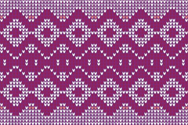 Vector illustration knitting pattern Texture of crocheted fabric.