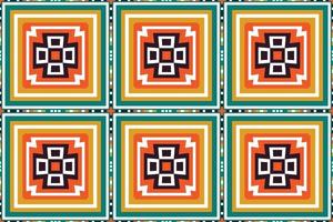 African Kente Fabric Traditional ethnic oriental design for the background. Folk embroidery, Indian, Scandinavian, Gypsy, Mexican, African rug, wallpaper. vector