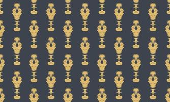 Damask Fleur de Lis pattern stencil vector seamless background wallpaper Fleur de Lis pattern African Digital texture Design for print printable fabric saree border.