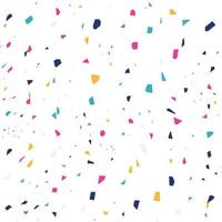 ilustrador de patrones de terrazo textura raster realista de suelo de mosaico con piedras naturales, granito, mármol, cuarzo, vidrio colorido, hormigón. diseño de repetición de moda en color rosa, blanco y verde vector