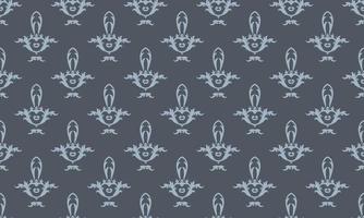 Damask fleur de lis wallpaper vector patrón sin costuras papel tapiz fleur de lis patrón diseño de textura digital para imprimir borde de sari de tela imprimible.