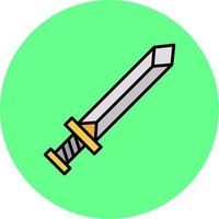 diseño de icono creativo de espada vector