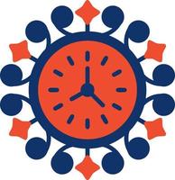 Wall Clock Creative Icon Design vector