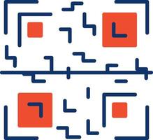 Qr Code Creative Icon Design vector