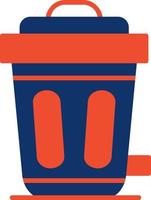 Trash Bin Creative Icon Design vector