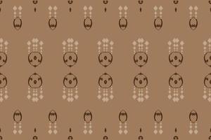 patrón sin costuras de arte tribal de borde ikat. étnico geométrico batik ikkat vector digital diseño textil para estampados tela sari mughal cepillo símbolo franjas textura kurti kurtis kurtas