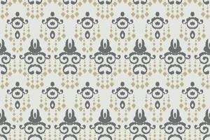 Ikkat or ikat Aztec batik textile seamless pattern digital vector design for Print saree Kurti Borneo Fabric border brush symbols swatches designer