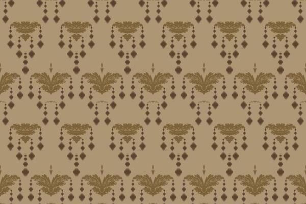 Ikkat or ikat floral batik textile seamless pattern digital vector design for Print saree Kurti Borneo Fabric border brush symbols swatches cotton