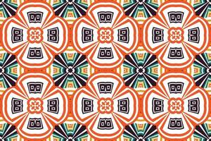 tela kente tradicional patrón tribal sin costuras diseño oriental étnico tradicional para el fondo. bordado popular, indio, escandinavo, gitano, mexicano, alfombra africana, papel tapiz. vector