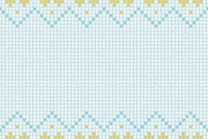 Vector illustration knitted pattern knitted fabric as background.