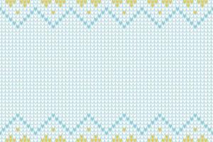 Vector illustration knitted pattern knitted fabric as background.