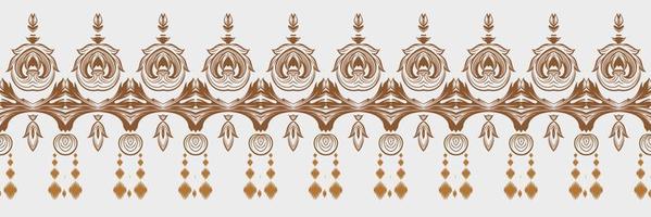 Batik Textile Motif ikat seamless pattern digital vector design for Print saree Kurti Borneo Fabric border brush symbols swatches stylish