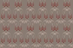 Ikkat or ikat flower batik textile seamless pattern digital vector design for Print saree Kurti Borneo Fabric border brush symbols swatches designer